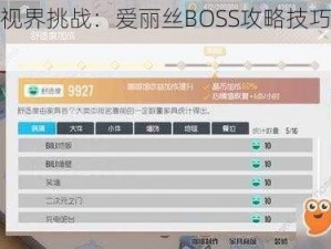 双生视界挑战：爱丽丝BOSS攻略技巧全解析