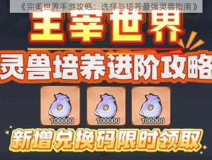 《完美世界手游攻略：选择与培养最强灵兽指南》