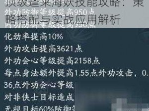 顶级蓬莱海妖技能攻略：策略搭配与实战应用解析