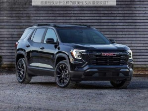 欧美性SUV 什么样的欧美性 SUV 最受欢迎？