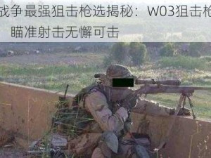 王牌战争最强狙击枪选揭秘：W03狙击枪独占鳌头，瞄准射击无懈可击