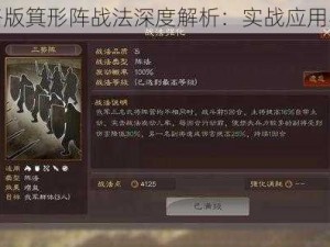 三国志战略版箕形阵战法深度解析：实战应用与效果评估