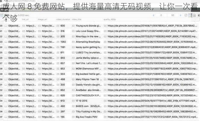 成人网 8 免费网站，提供海量高清无码视频，让你一次看个够