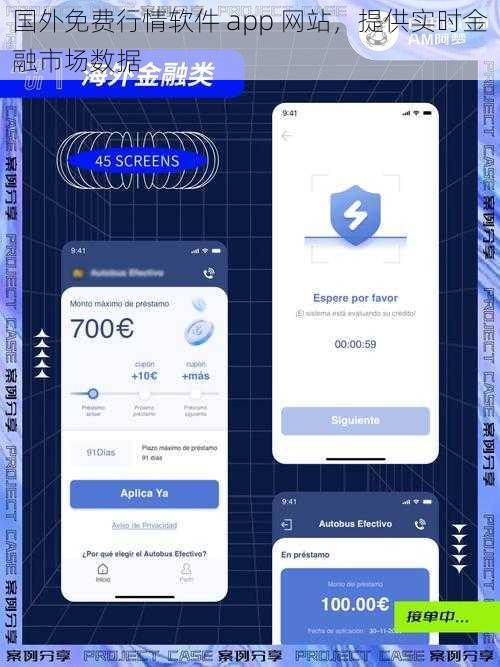 国外免费行情软件 app 网站，提供实时金融市场数据