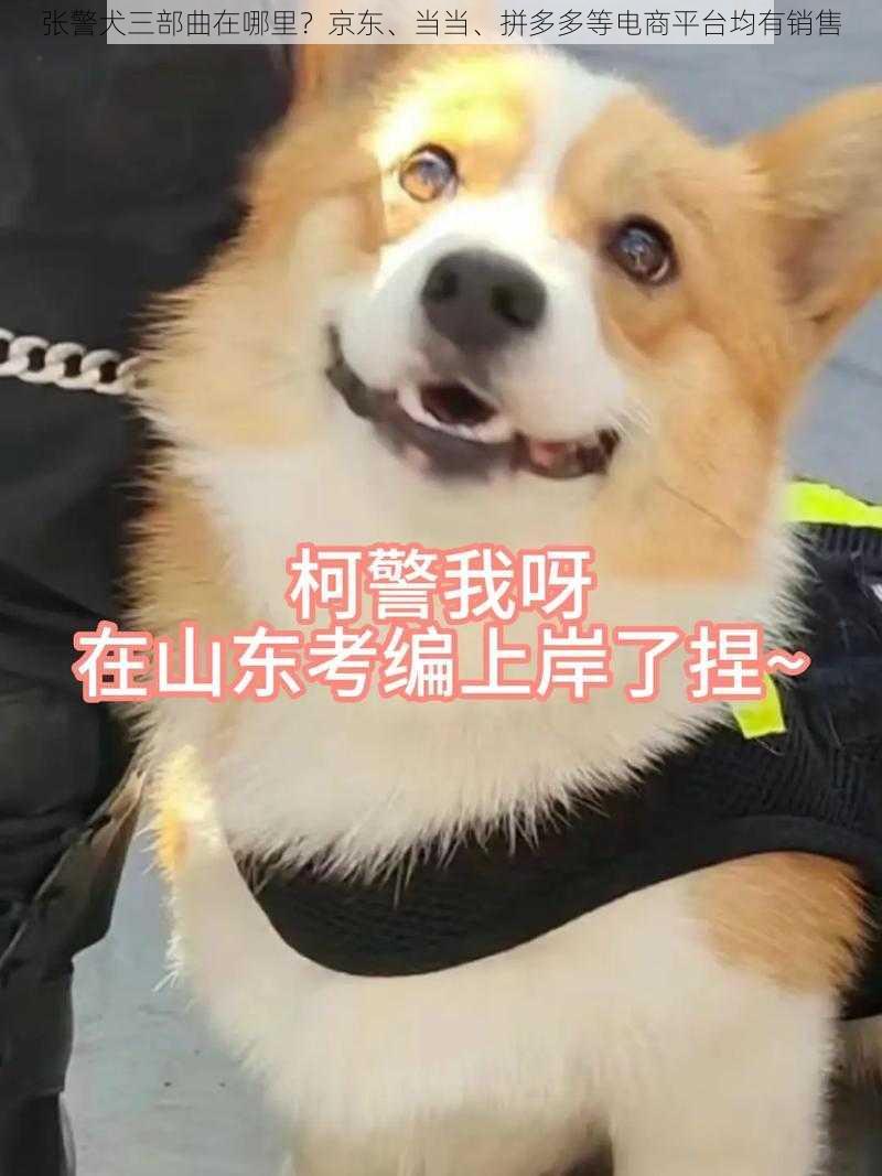 张警犬三部曲在哪里？京东、当当、拼多多等电商平台均有销售