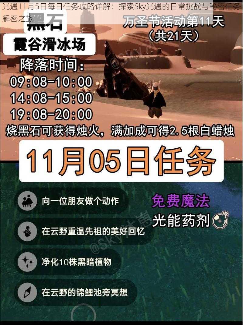 光遇11月5日每日任务攻略详解：探索Sky光遇的日常挑战与秘密任务解密之旅