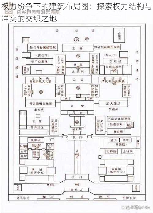 权力纷争下的建筑布局图：探索权力结构与冲突的交织之地