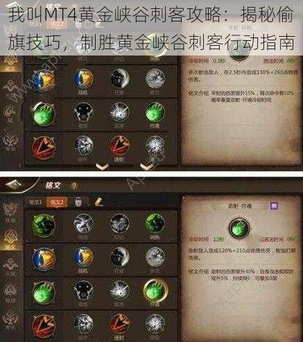 我叫MT4黄金峡谷刺客攻略：揭秘偷旗技巧，制胜黄金峡谷刺客行动指南