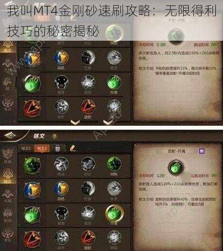 我叫MT4金刚砂速刷攻略：无限得利技巧的秘密揭秘