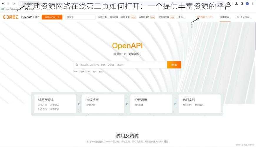 大地资源网络在线第二页如何打开：一个提供丰富资源的平台