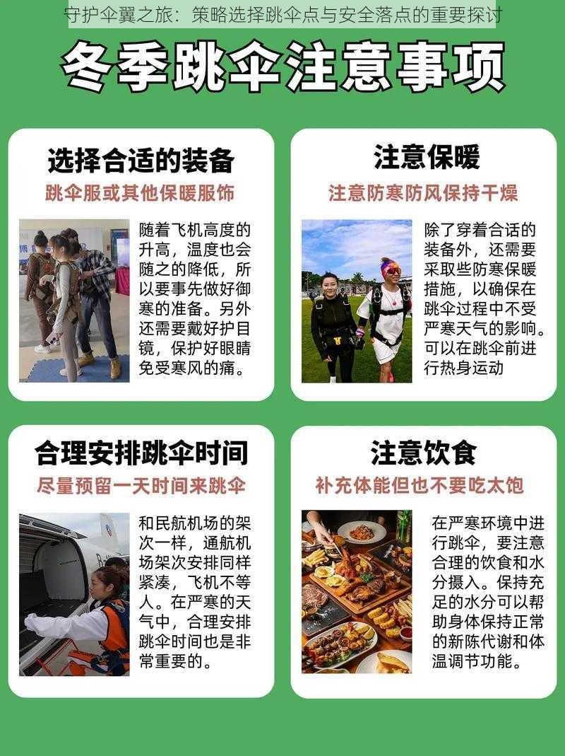 守护伞翼之旅：策略选择跳伞点与安全落点的重要探讨