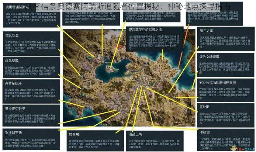 刺客信条奥德赛阿瑞斯追随者位置揭秘：神秘地点探寻指南