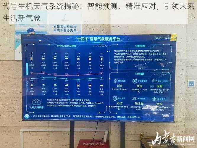 代号生机天气系统揭秘：智能预测、精准应对，引领未来生活新气象