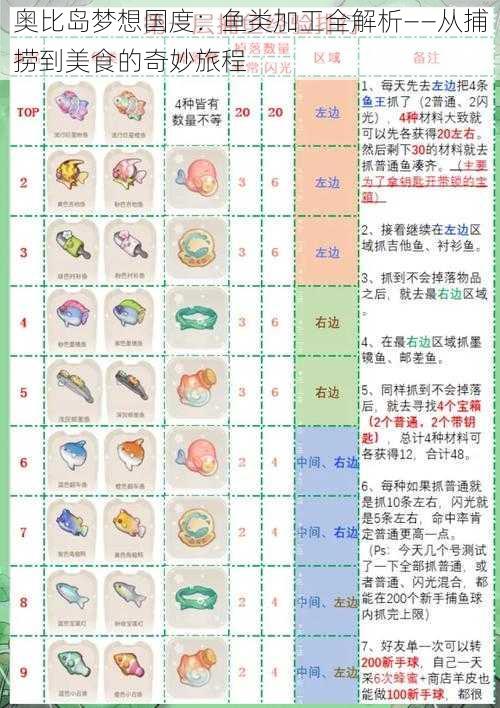 奥比岛梦想国度：鱼类加工全解析——从捕捞到美食的奇妙旅程