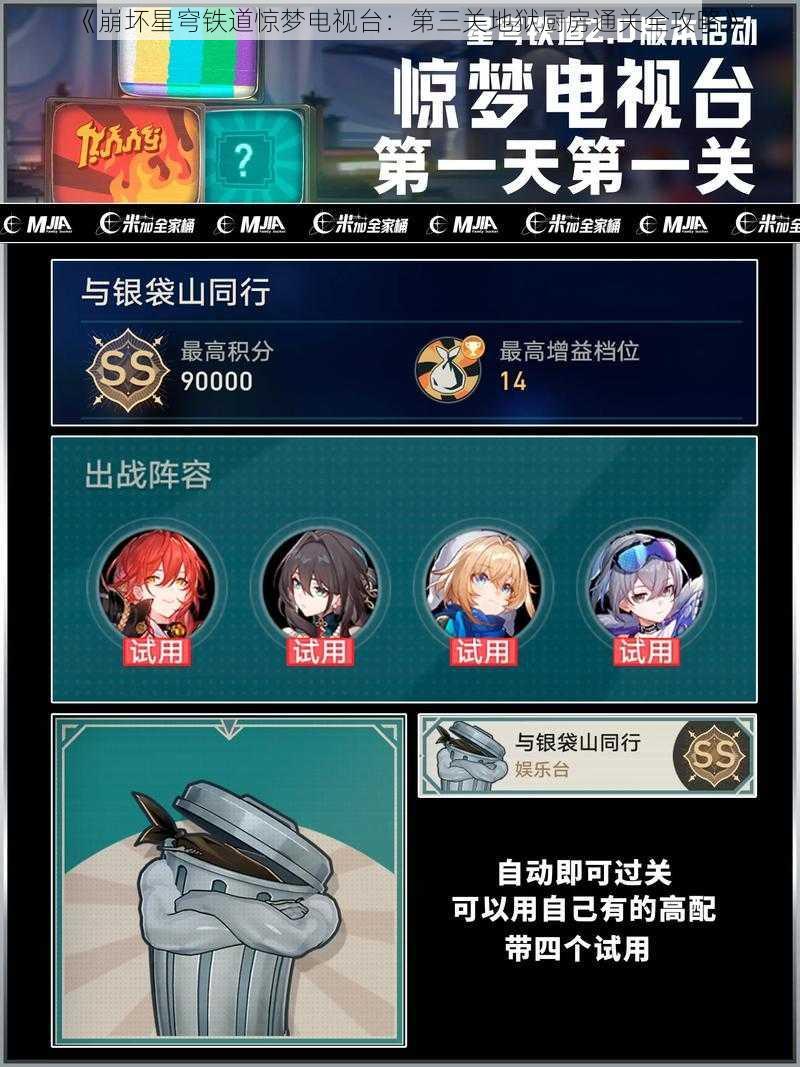 《崩坏星穹铁道惊梦电视台：第三关地狱厨房通关全攻略》