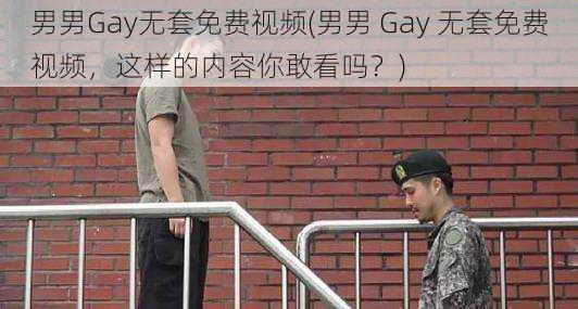 男男Gay无套免费视频(男男 Gay 无套免费视频，这样的内容你敢看吗？)