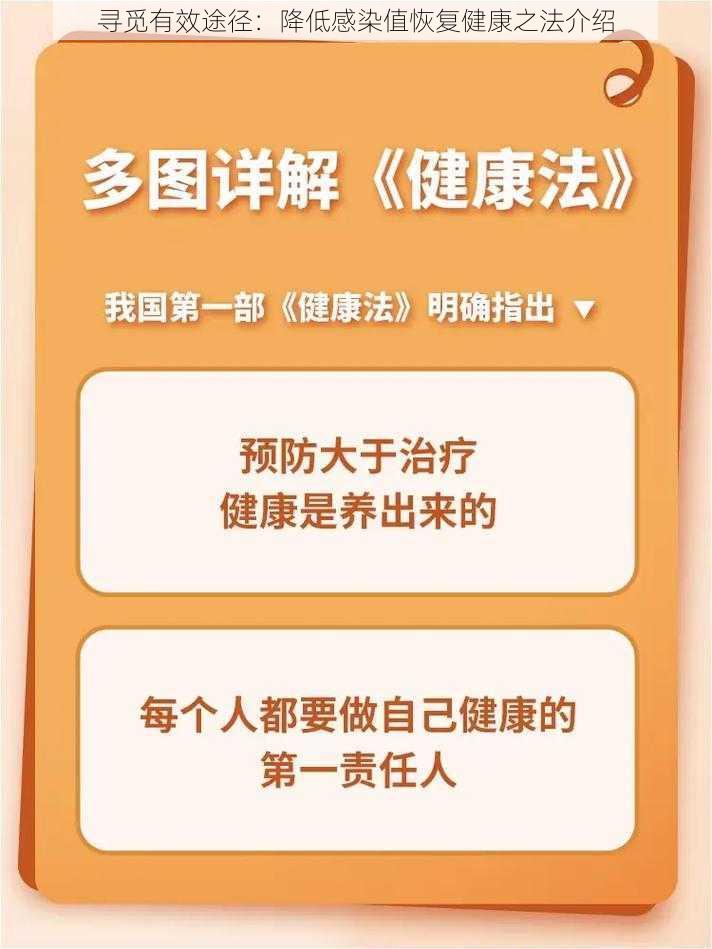 寻觅有效途径：降低感染值恢复健康之法介绍