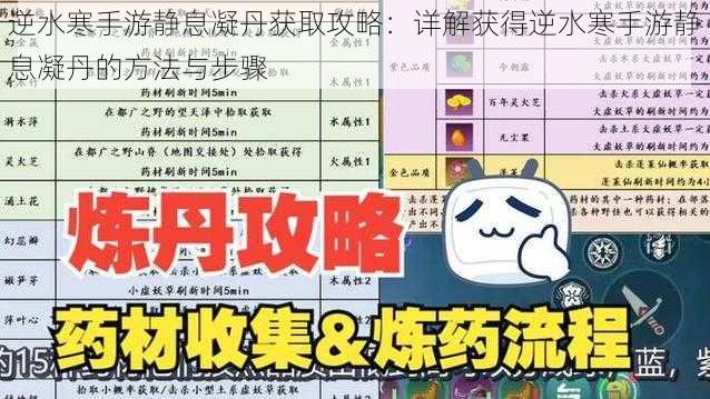 逆水寒手游静息凝丹获取攻略：详解获得逆水寒手游静息凝丹的方法与步骤