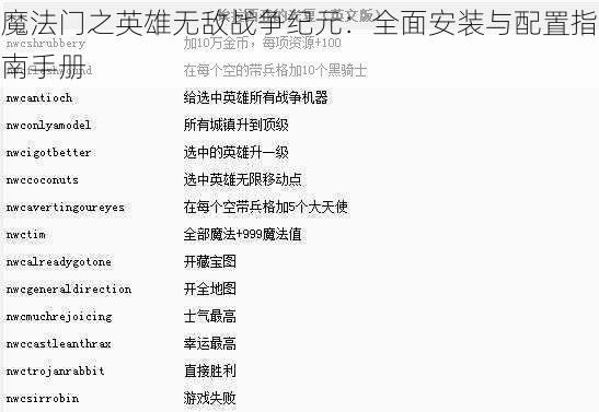 魔法门之英雄无敌战争纪元：全面安装与配置指南手册