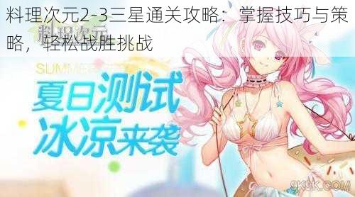 料理次元2-3三星通关攻略：掌握技巧与策略，轻松战胜挑战